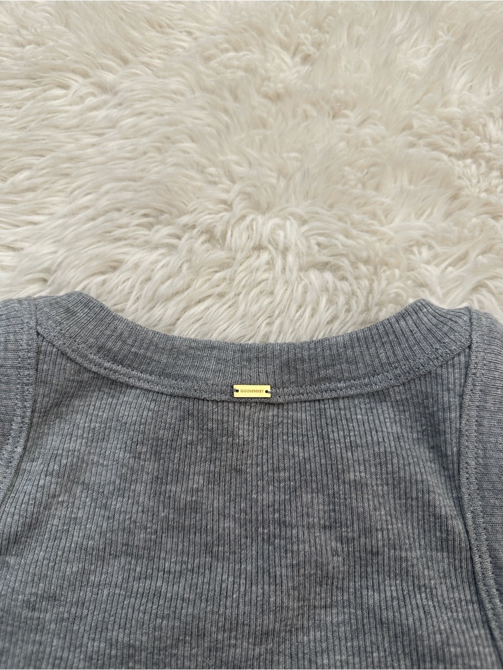 Gooseberry Intimates Rib Tank in Grey - Picture 6 of 7